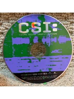 CSI: Crime Scene Investigation Soundtrack CD One Size Green Purple